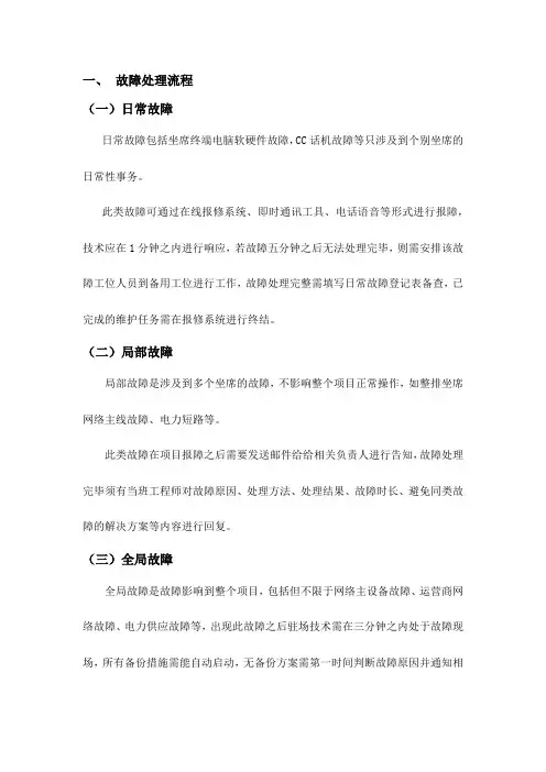 故障处理流程