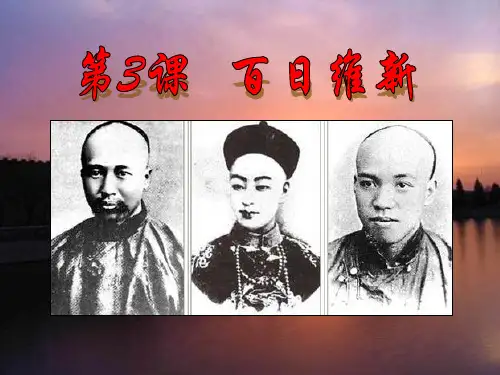 人教版高中历史《百日维新》课件PPT人教版1