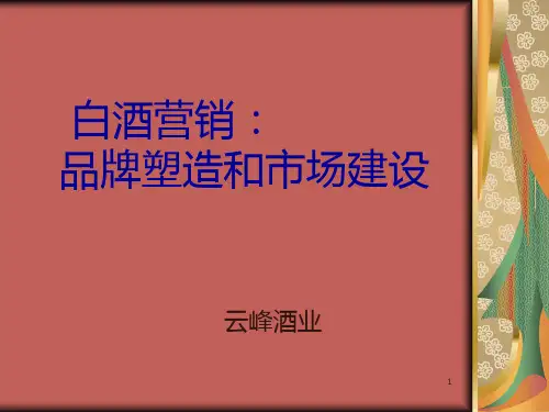 白酒营销：PPT课件