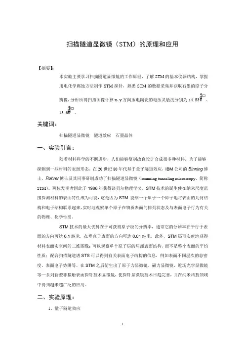 扫描隧道显微镜(STM)的原理和应用