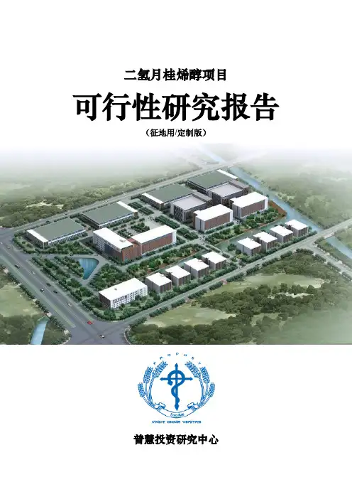 二氢月桂烯醇项目可行性研究报告征地用(定制版)