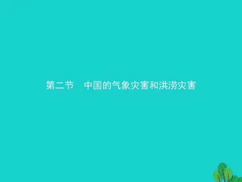 18学年高中地理第二章中国的主要自然灾害2.2中国的气象灾害和洪涝灾害课件中图版选修5