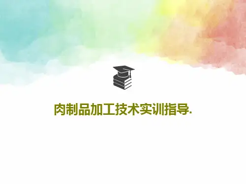 肉制品加工技术实训指导.55页PPT