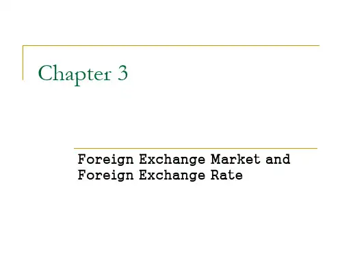 国际金融英文版PPT CH3