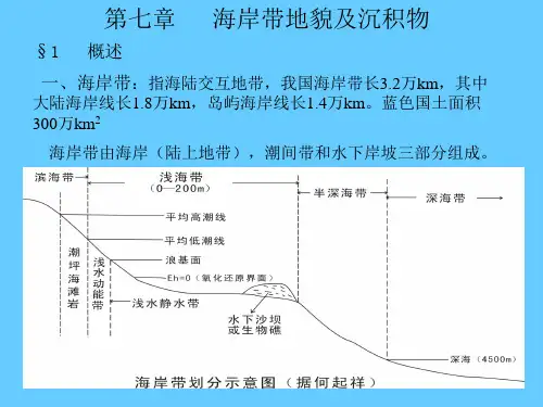 海岸带地貌及沉积物ppt课件