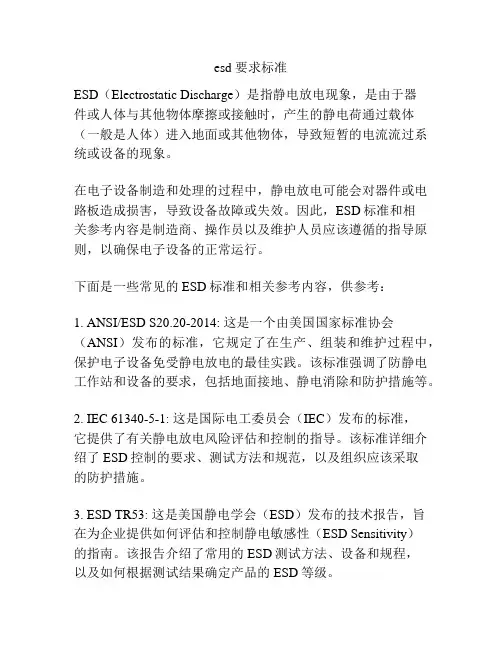 esd 要求标准