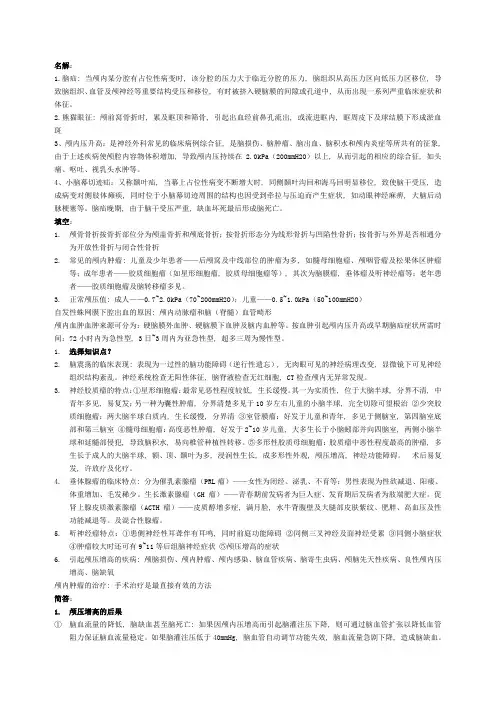 神经外科重点