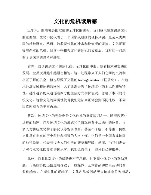 文化的危机读后感