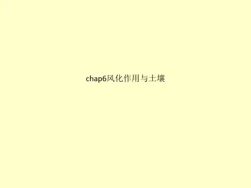 chap6风化作用与土壤