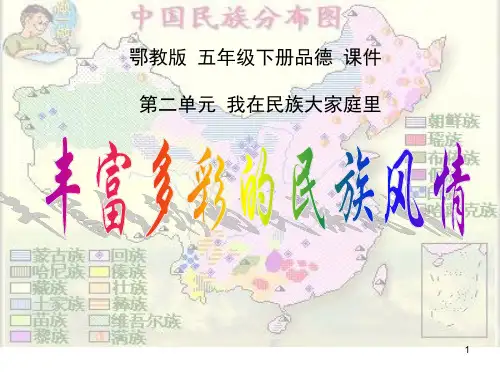 鄂教版五年级品德与社会下册丰富多彩的民族风情ppt课件