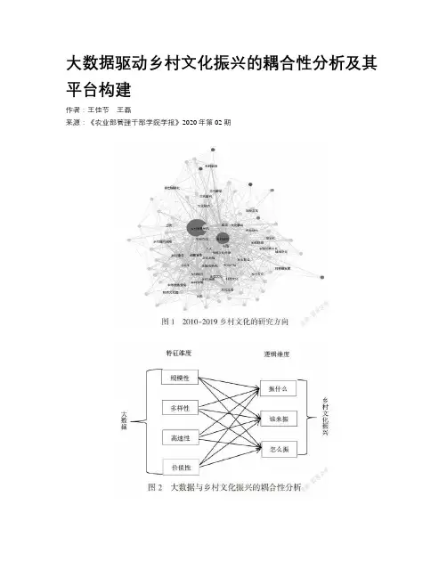 大数据驱动乡村文化振兴的耦合性分析及其平台构建