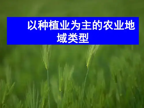 以种植业为主的农业地域类型公开课优质课件