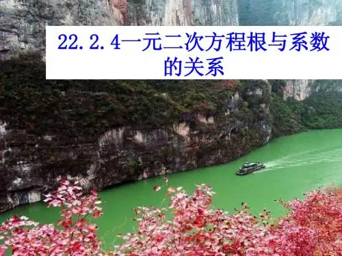 21.2.4一元二次方程根与系数关系课件
