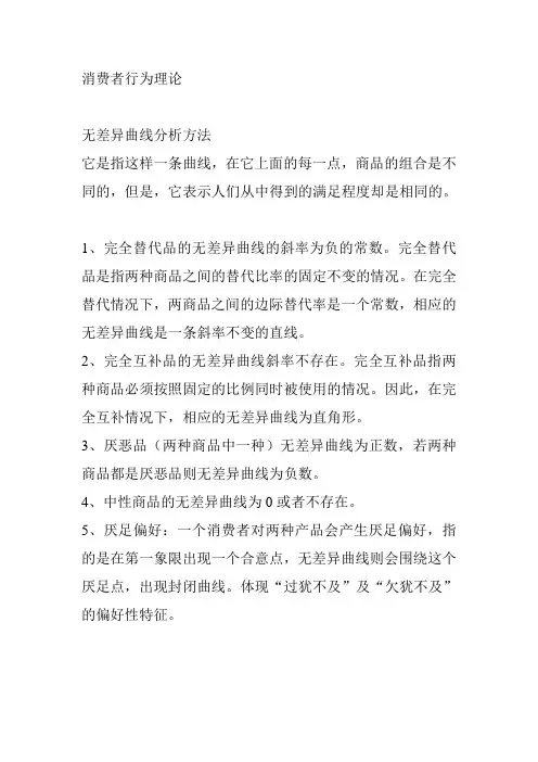 消费者行为理论