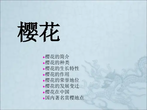 《樱花知识介绍》PPT课件