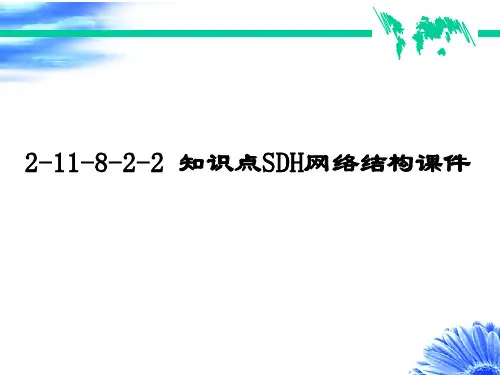 知识点SDH网络结构课件.