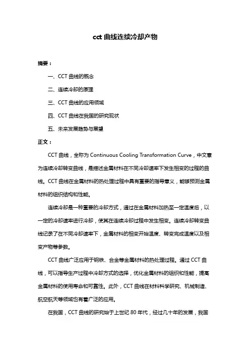 cct曲线连续冷却产物