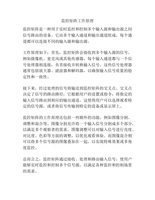 监控矩阵工作原理