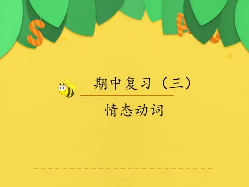 人教版九年级英语中考情态动词复习课件(共36页)
