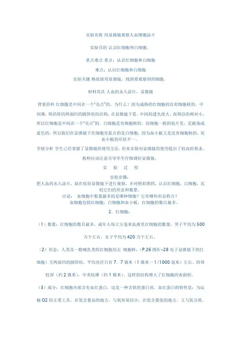 人血永久涂片