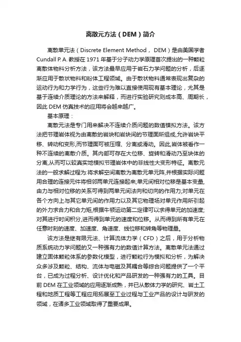 离散元方法（DEM）简介