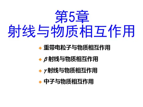 原子核物理课件杨福家第五章(2014春)汇总