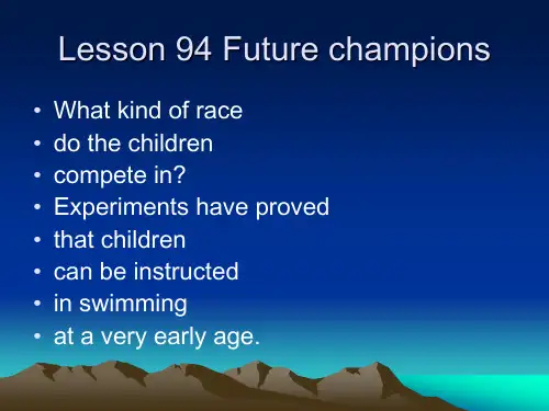 新概念二Lesson 94