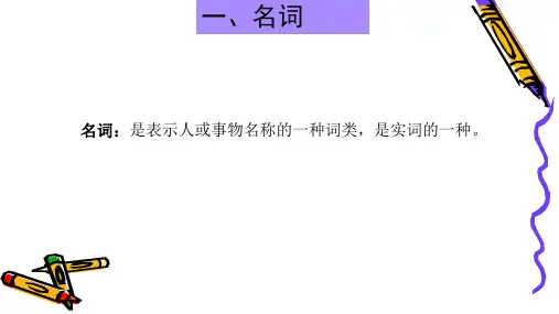 2023年中考英语复习名词课件