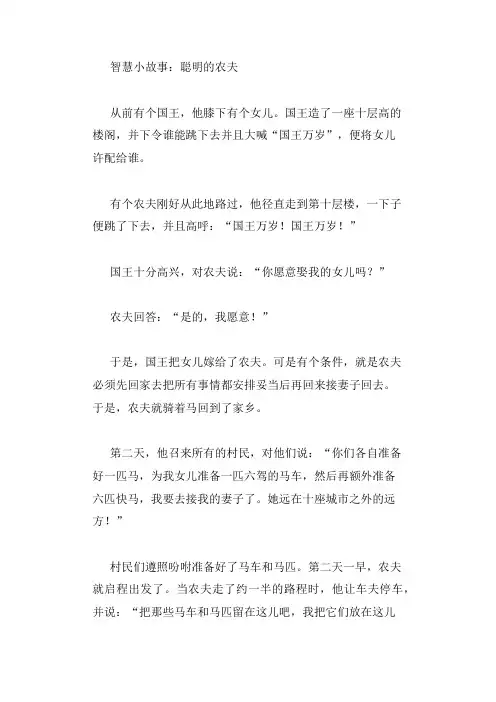 智慧小故事