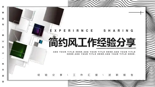 灰色创意工作经验分享PPT教学模板