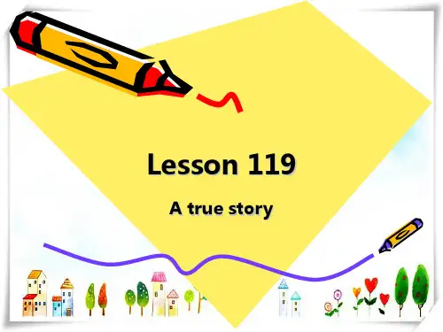 2024年新概念英语NCE1_lesson119-120(共33页)课件