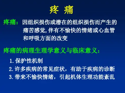 医学镇痛药PPT课件