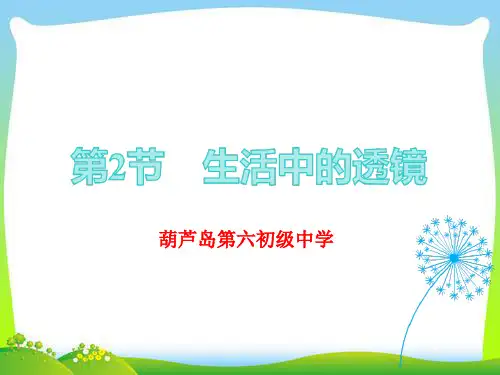 2020年人教版八年级上物理课件 第五章 第2节  生活中的透镜