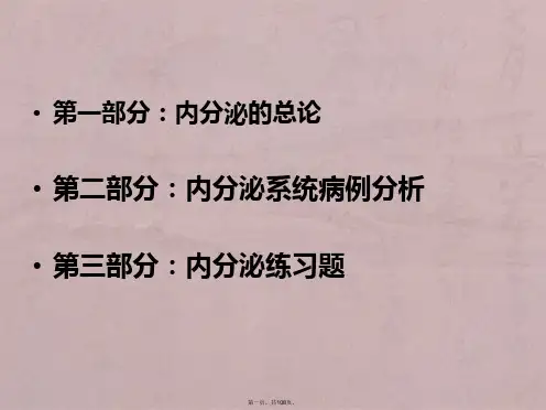 内分泌系统疾病病例分析--尹晓燕