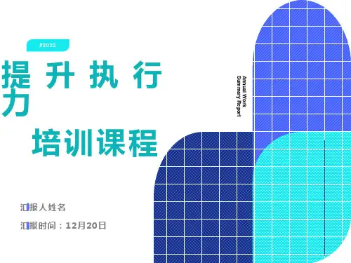医院高效执行力塑造与提升PPT