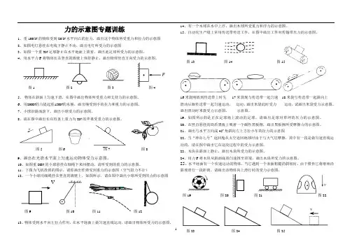 力的示意图专题训练(A4版)