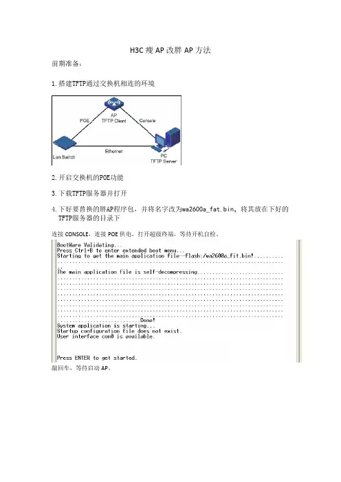 H3C瘦AP改胖AP方法