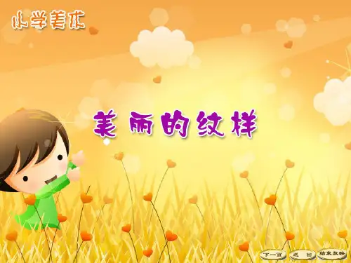 人教版小学美术五年级上册3美丽的纹样(教学课件)