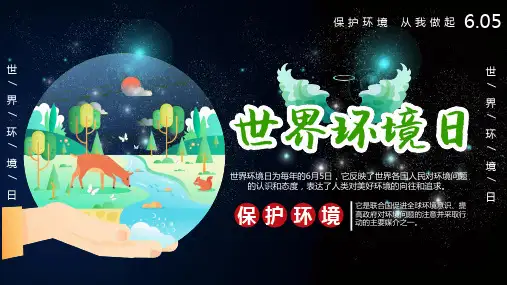 世界环境日课件