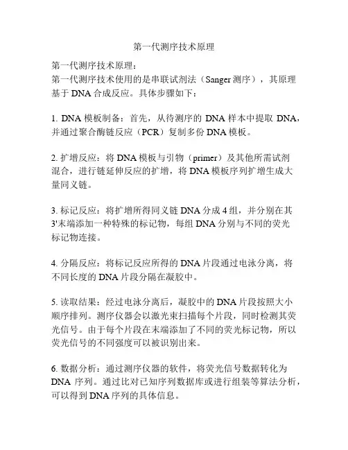 第一代测序技术原理
