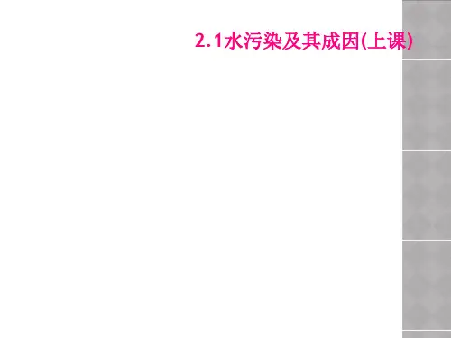 21水污染及其成因上课