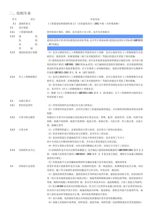 结构审图要点