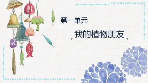 第一单元《我的植物朋友》ppt课件