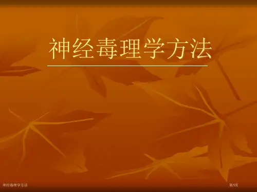 神经毒理学方法专家讲座