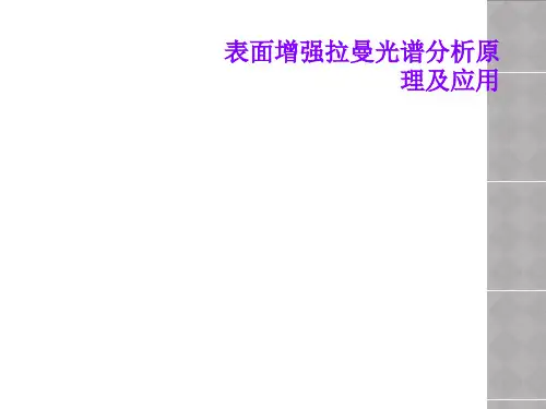 表面增强拉曼光谱分析原理及应用
