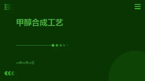 甲醇合成工艺
