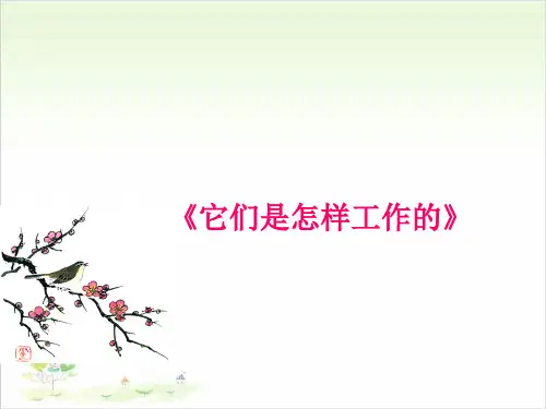 六年级上册科学说课-1它们是怎样工作的-冀教版-PPT课堂课件