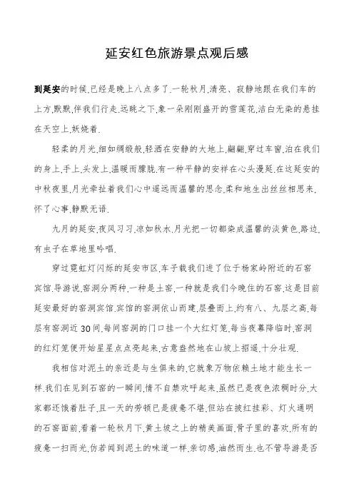 延安红色旅游景点观后感