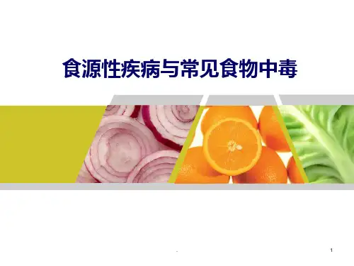 食源性疾病与常见食物中毒PPT课件