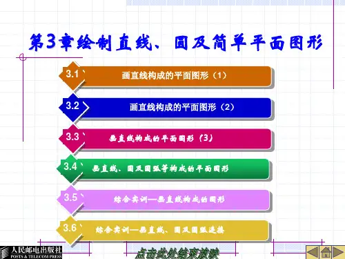 AutoCAD 2016中文版课件第3章 绘制直线、圆及简单平面图形